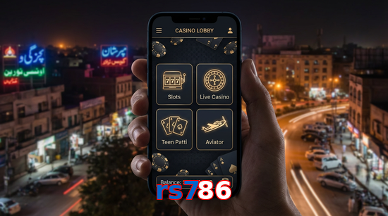 Main screen of Rs786 app page for PK players